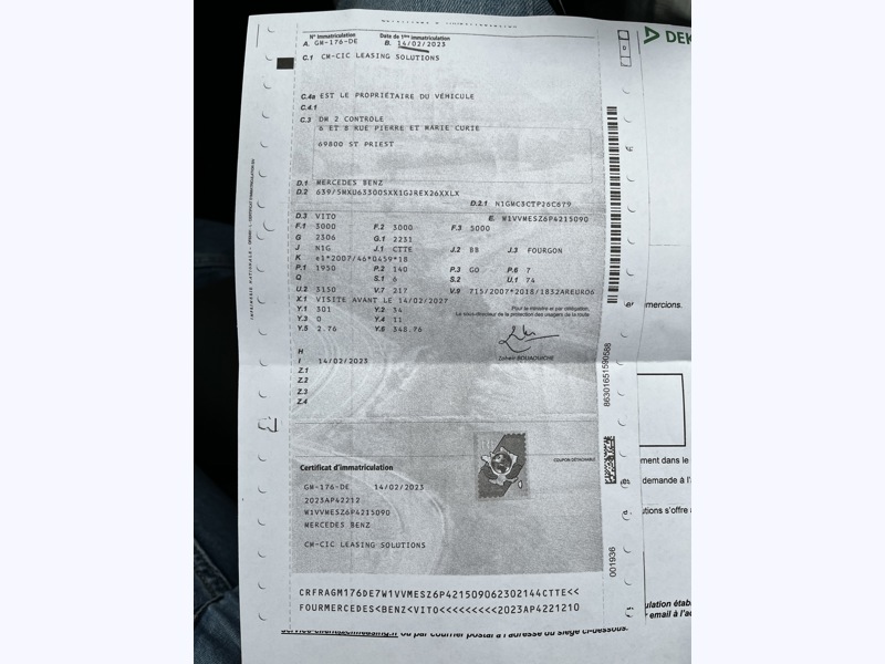 Photo Mercedes-Benz VITO 119 CDI 4x4 Mixto Compact - 44 900HT 