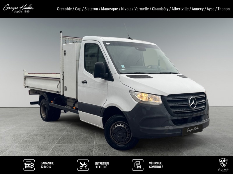 Photo Mercedes-Benz SPRINTER 514 CDI 37 simple cabine benne et coffre  